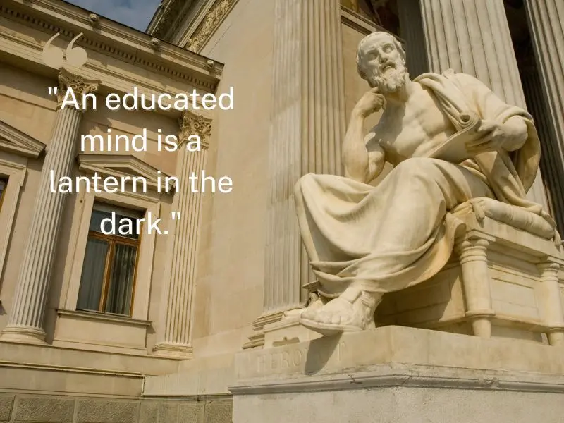 An Educated Mind Is A Lantern In The Dark