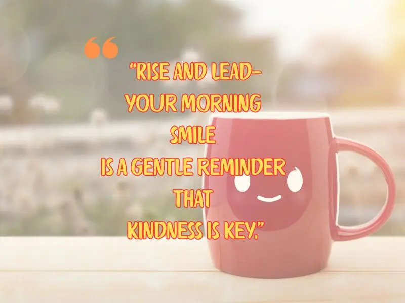 Rise And Lead—your Morning Smile Is A Gentle Reminder That Kindness Is Key
