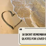 50 Short Remembrance Quotes For Loved Ones