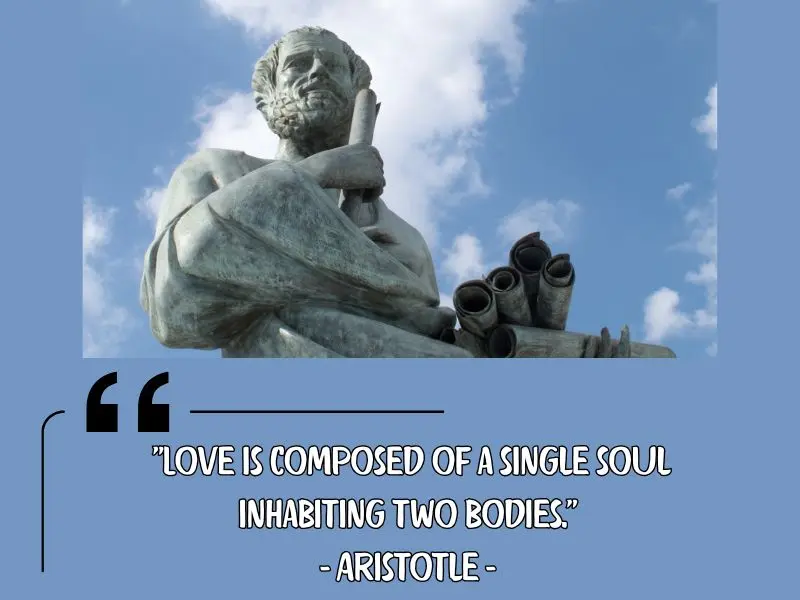 Love Is Composed Of A Single Soul Inhabiting Two Bodies. – Aristotle