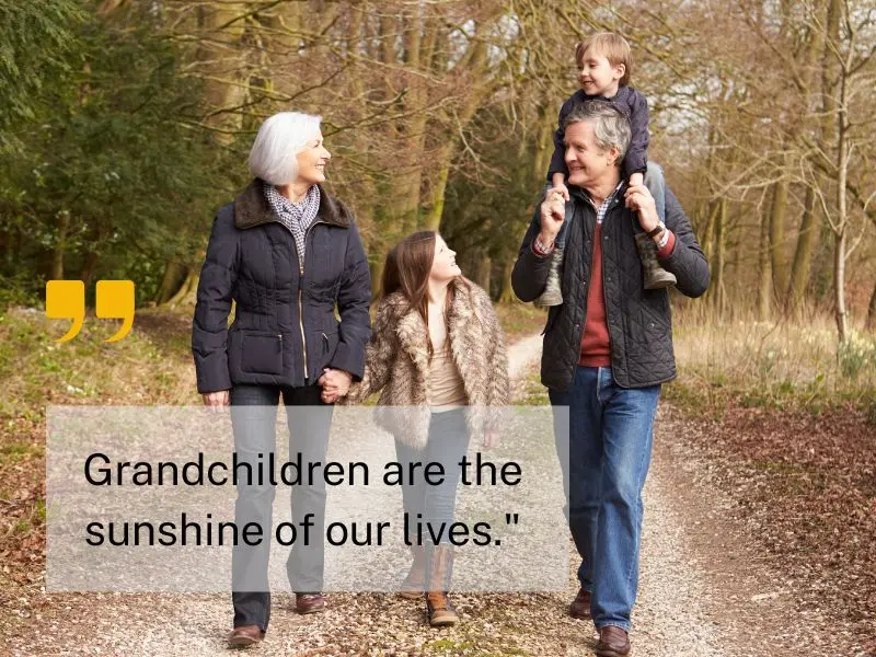 Grandchildren Are The Sunshine Of Our Lives.