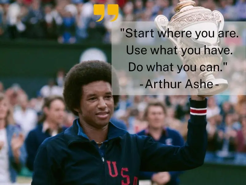 Start Where You Are. Use What You Have. Do What You Can. Arthur Ashe