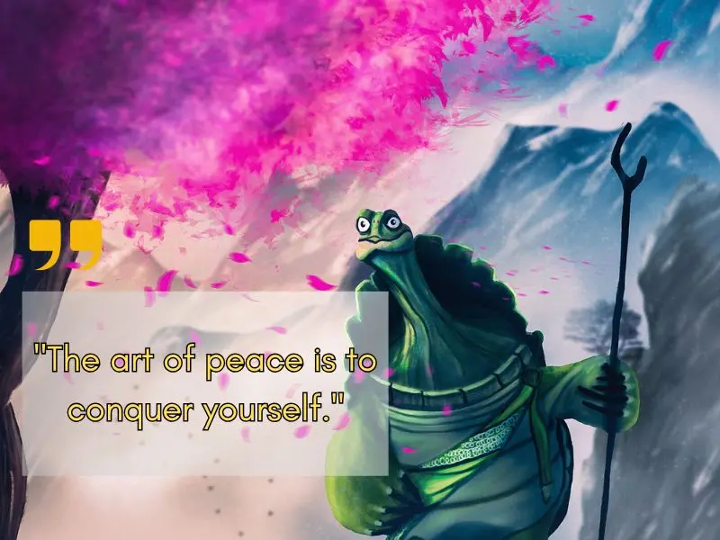 The Art Of Peace Is To Conquer Yourself.
