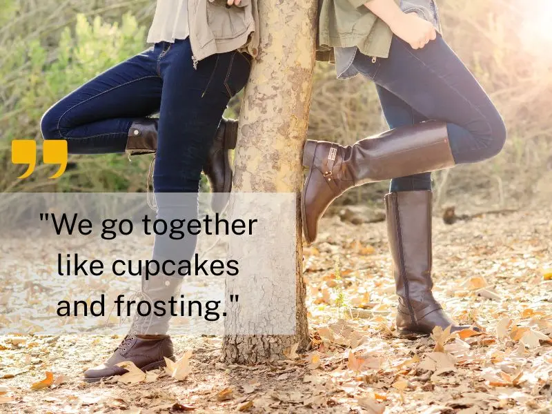 We Go Together Like Cupcakes And Frosting.